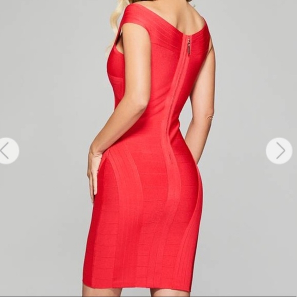 Marciano Kandice Off-the-shoulder Bandage Dress - Picture 2 of 6